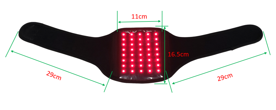 Infrared & Red Light Therapy for Neck Pain Relief, Wearable Neck Light Therapy Wrap Pad for Joint Pain, 850NM Infrared LED Therapy Home Use Device Suitable for Neck Knee Wrist