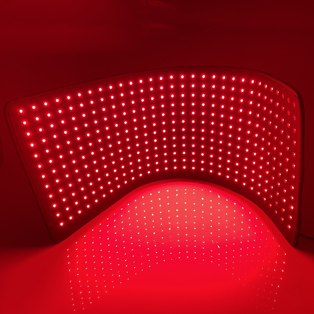 Red Light Therapy Pad Wearable 660nm & 850nm Infrared Light Therapy Mat Devices 31.5" x 11.8" Large Wrap Belt for Body Back Shoulders Waist Joint Muscle Pain Relief
