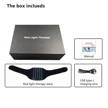 Infrared & Red Light Therapy for Neck Pain Relief, Wearable Neck Light Therapy Wrap Pad for Joint Pain, 850NM Infrared LED Therapy Home Use Device Suitable for Neck Knee Wrist