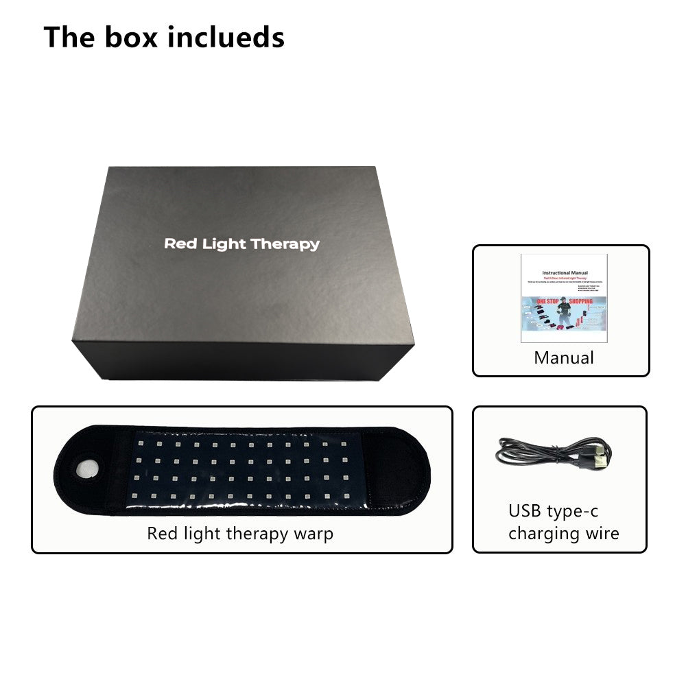 Red Light Therapy Wrist Wrap - Near Infrared Light Therapy Wrist Brace & Red Light Therapy for Hands Wrist Wrap Pad for Faster Recovery & Hand Wrist Pain Relief- Infrared Wrist Wrap