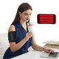 Infrared Red Light Thera-py Arm Belt, 660nm and 850nm Red Light Thera-py Arm Wrap with Timer & Brightness Setting Red Light Arm Pad for Arm Knee Shoulder Joints Muscle Pain Relief