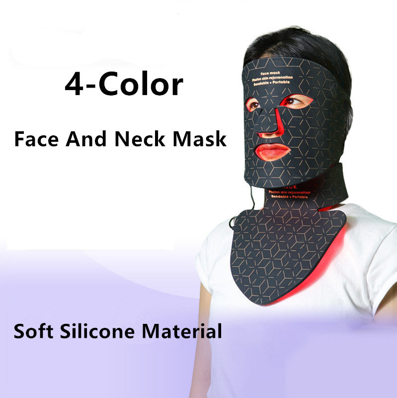Red Light Therapy for Face, 3 Modes Portable Led Face Mask Light Therapy with Remote, Near-Infrared 850 Red Light Therapy Mask with Timing Function, Red Light Therapy at Home 180 LED Beads