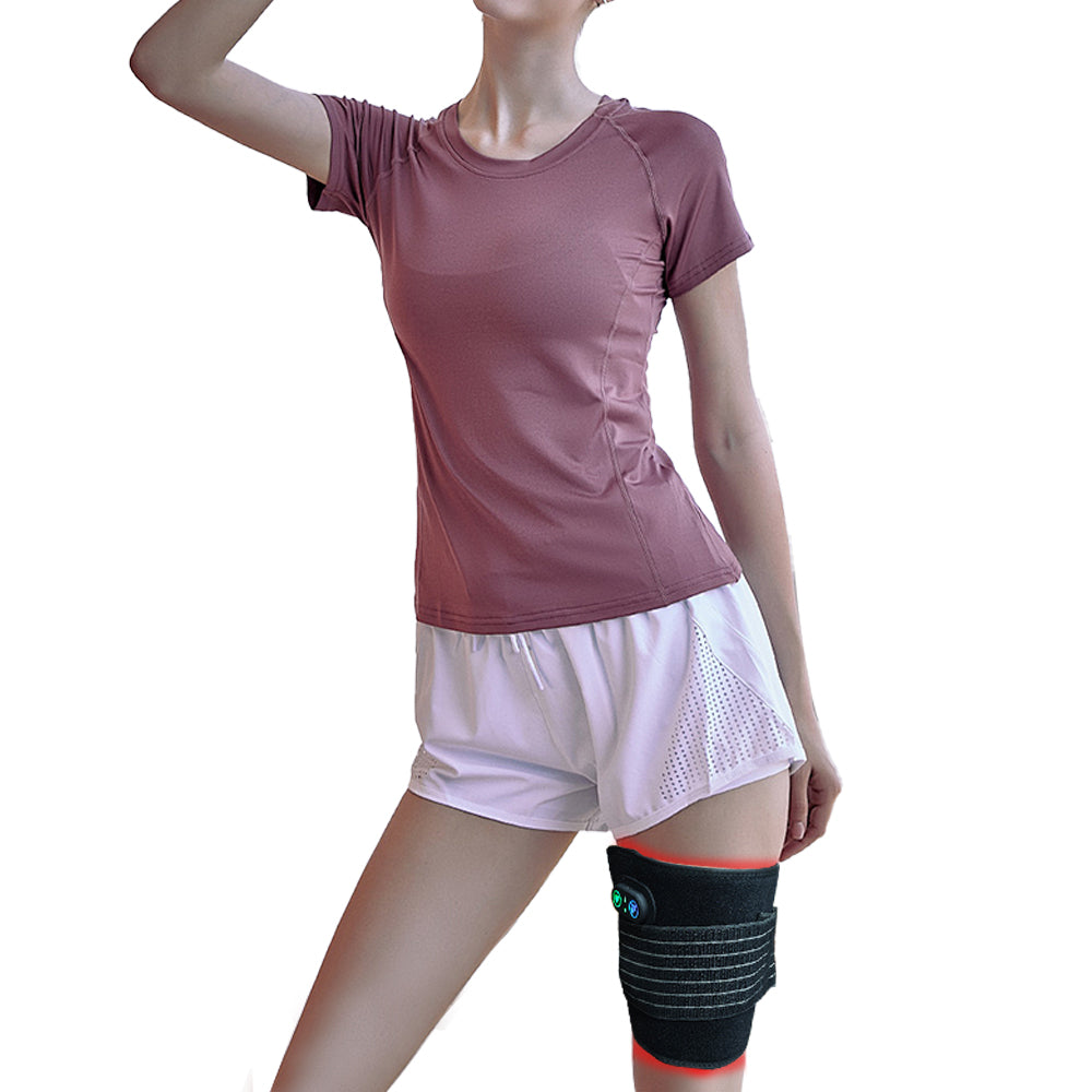 Infrared Red Light Thera-py Arm Belt, 660nm and 850nm Red Light Thera-py Arm Wrap with Timer & Brightness Setting Red Light Arm Pad for Arm Knee Shoulder Joints Muscle Pain Relief