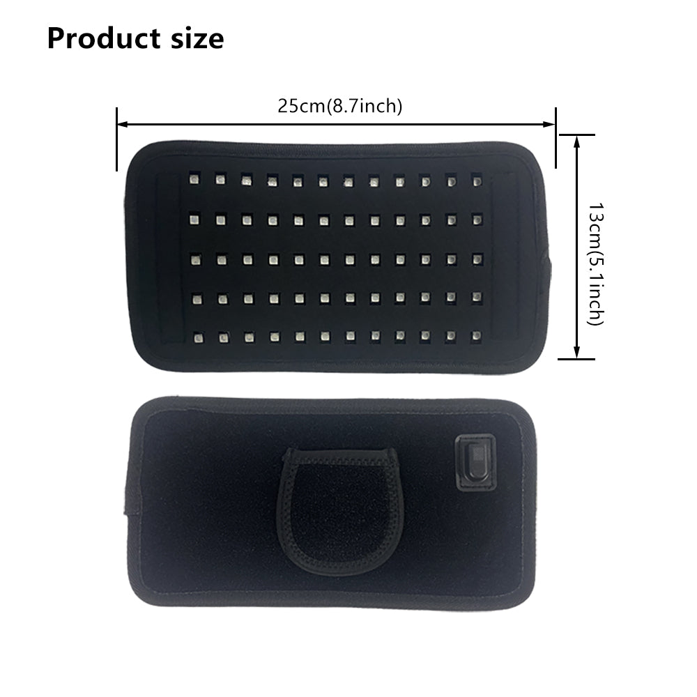 Infrared Red Light Thera-py Arm Belt, 660nm and 850nm Red Light Thera-py Arm Wrap with Timer & Brightness Setting Red Light Arm Pad for Arm Knee Shoulder Joints Muscle Pain Relief