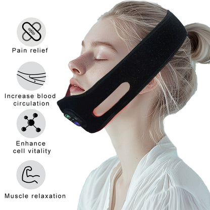 Red Light Therapy for Neck, Near Infrared Light Therapy Belt Wearable Infrared Neck Wrap with Timer Infrared Belt for Chin Firming V Face Lifting Mask Body Neck Hand Wrist Legs Unisex Gift