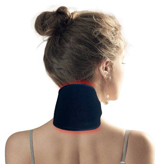 Infrared & Red Light Therapy for Neck Pain Relief, Wearable Neck Light Therapy Wrap Pad for Joint Pain, 850NM Infrared LED Therapy Home Use Device Suitable for Neck Knee Wrist
