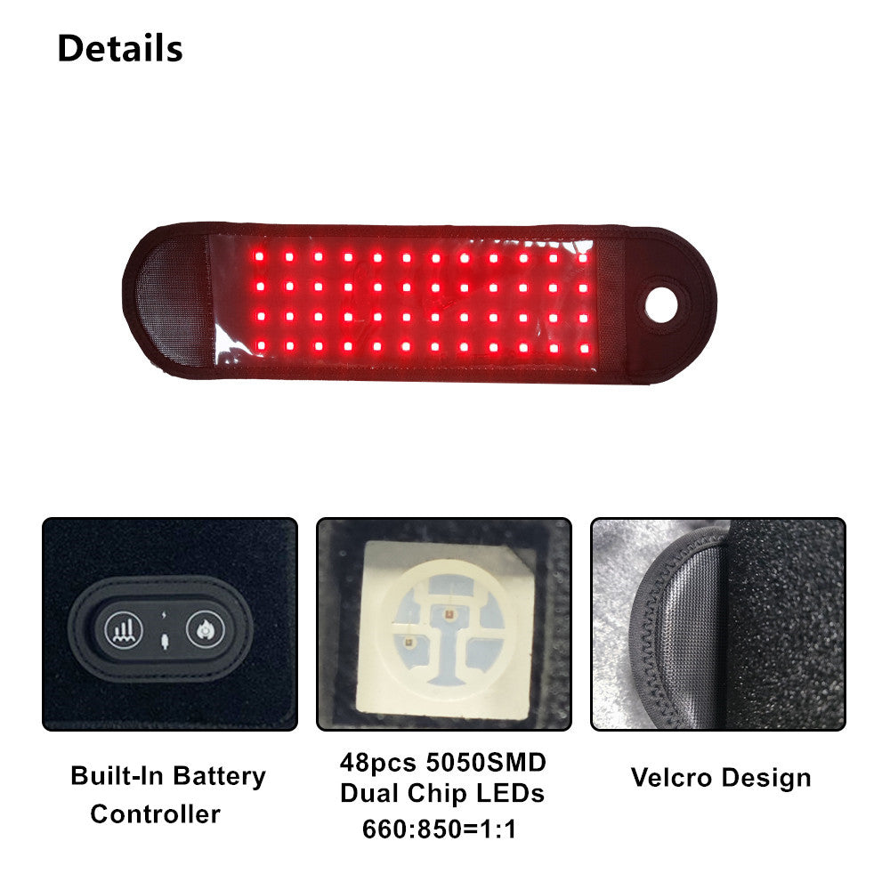 Red Light Therapy Wrist Wrap - Near Infrared Light Therapy Wrist Brace & Red Light Therapy for Hands Wrist Wrap Pad for Faster Recovery & Hand Wrist Pain Relief- Infrared Wrist Wrap