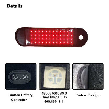Red Light Therapy Wrist Wrap - Near Infrared Light Therapy Wrist Brace & Red Light Therapy for Hands Wrist Wrap Pad for Faster Recovery & Hand Wrist Pain Relief- Infrared Wrist Wrap
