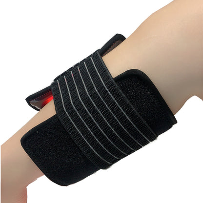 Infrared Red Light Thera-py Arm Belt, 660nm and 850nm Red Light Thera-py Arm Wrap with Timer & Brightness Setting Red Light Arm Pad for Arm Knee Shoulder Joints Muscle Pain Relief
